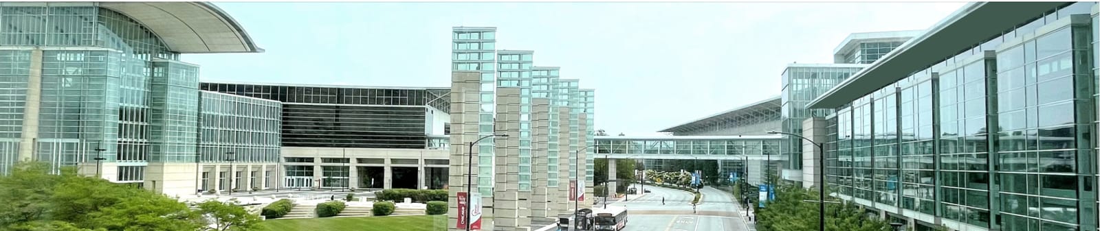 Exterior of the McCormick Place convention center campus in Chicago