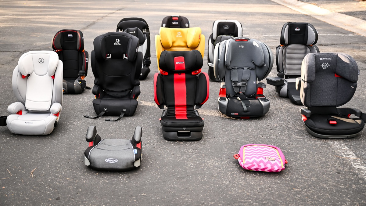 Different variety of Baby seats, Front facing, Rear facing and booster seats for Executive and Airport transfers